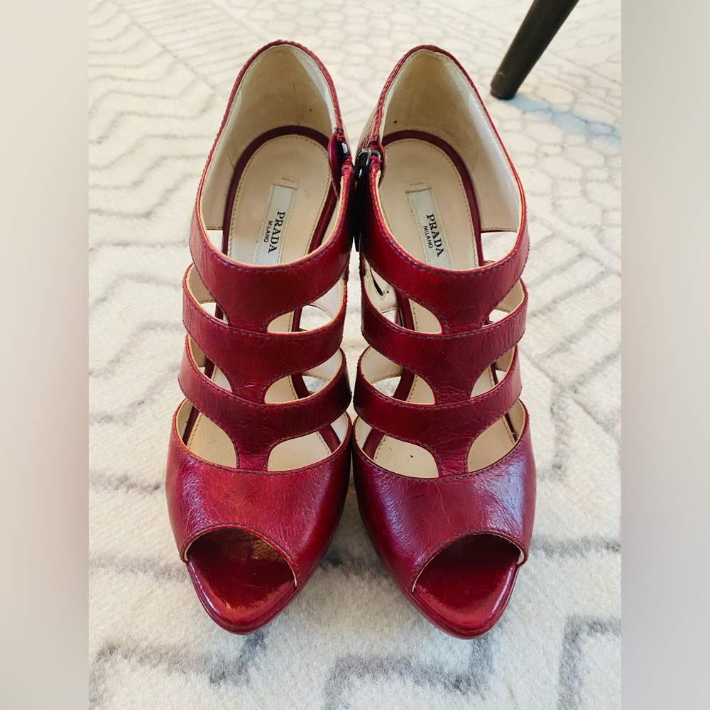 Prada red heels